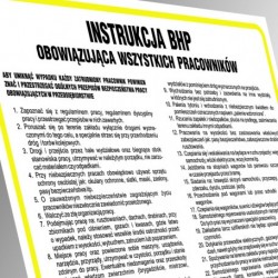 Instrukcja BHP - Regulamin...