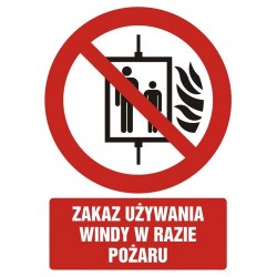 Zakaz używania windy w...
